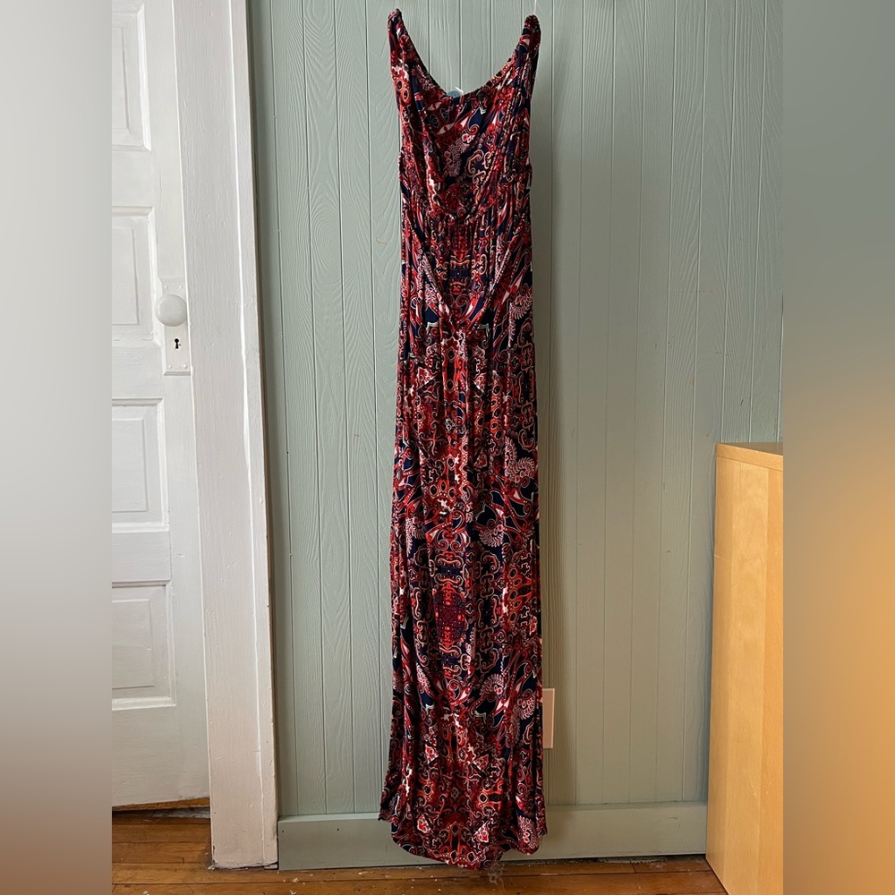 Francesca’s Collection, dina be, Patterned Strapless Dress